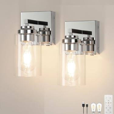 Imagem de Loiogohot Arandela de parede, operada por bateria, regulável, operada por bateria, 15000 mAh, resistência, 200 horas, carregamento rápido, arandelas de parede para quarto, sala de estar, banheiro