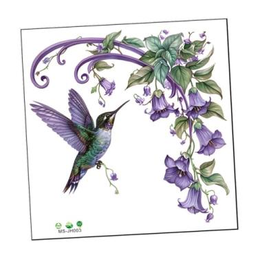 Imagem de Ｂｅｓｇａ Adesivo de Parede de Flores de flor Adesivo de flor para Decoração de Arte de Jardim Escolar Quarto Sala Adesivo de Parede à Prova D'á