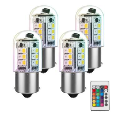 Imagem de Lâmpada LED Cheopha 1141 1156 BA15S RGB com mudança de cor 3W 12V