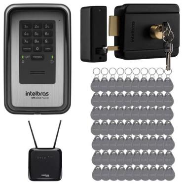 Imagem de Kit Interfone Coletivo Sem Fio Intelbras 4G ICW 4002 com Porteiro Elet