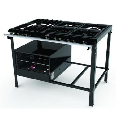 Imagem de Fogão a Gás Progás 5 Queimadores com Registro para Forno PMSD-512F