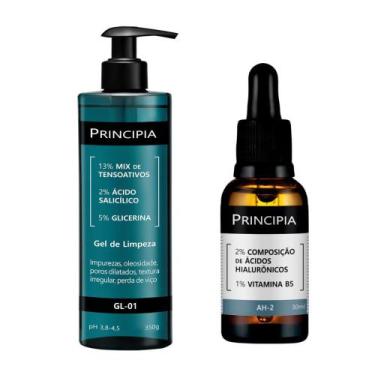 Imagem de Kit 1 Gel de Limpeza Principia GL-01 Mix de Tensoativos, Ácido Salicíl