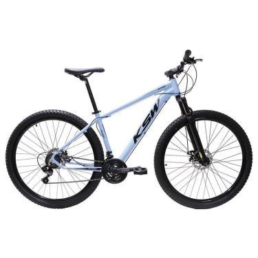 Imagem de Bicicleta Aro 29 Ksw Bike Alumínio Câmbios Shimano 21 Marchas Azul Claro -ad Pto 21
