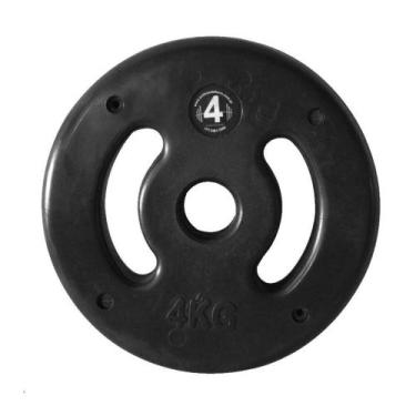 Imagem de Anilha de Ferro Fundido Injetada Alça Lateral 4,0Kg - OUTRAS MARCAS