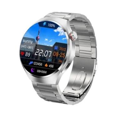 Imagem de Relógio Inteligente Esportivo Masculino GPS GT4 pro Com Tela AMOLED De