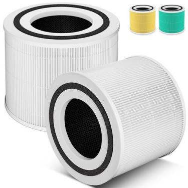 Imagem de Filtro de reposição HEPA 14 240, purificador de ar, pacote com 2 unida