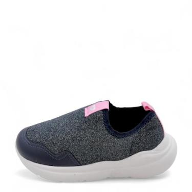 Imagem de Tênis Bebê Molekinha Solado E.V.A REF: 2738100 TECIDO GLITTER, Marinho