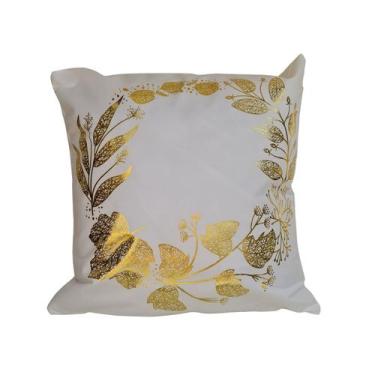 Imagem de Capa de almofada Nordic Corana 28 branca 45x45 cm - Lightbek Official 