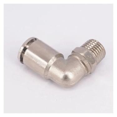 Imagem de WWECCQIJ 1/10.2 cm macho para encaixar tubo O/D 10 mm níquel pneumático latão cotovelo push in conector união liberação rápida encaixe de ar encanamento