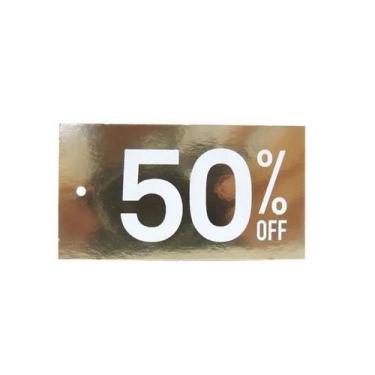 Imagem de 200 Etiquetas Tag De Desconto 50% Off - Express