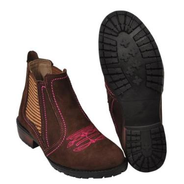 Imagem de Bota feminina bordada texana - Taxana