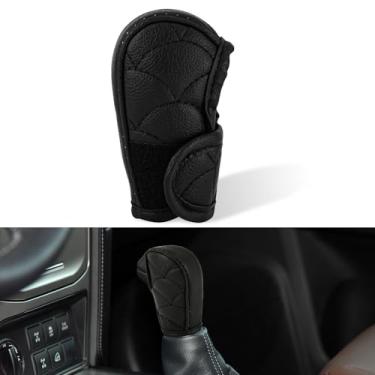 Imagem de Capa de mudança de marcha de carro, capa universal contra poeira preta respirável acessórios interiores de carro para a maioria dos caminhões, SUVs, carros