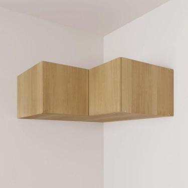 Imagem de Ponte Canto Reto Modular 95cm 2 Portas Jade Cabecasa Madeiramadeira Av