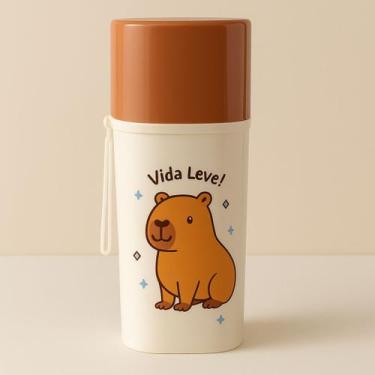 Imagem de Porta Escova e Pasta de Dente Capivara  4 Modelos Diversos Oval  Para 