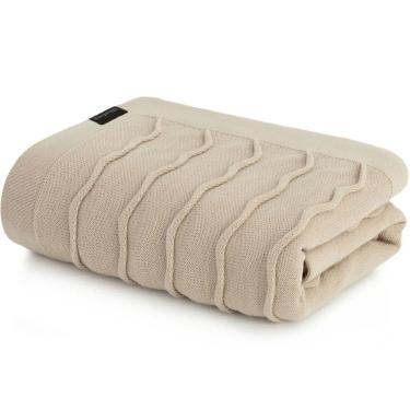 Imagem de Peseira Serenité Altenburg Tricot Decorativa 70x260cm Bege Cotone