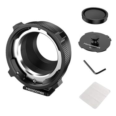 Imagem de Adaptador de montagem de lente PL-E da Herphomes, para lentes PL para câmeras Sony E/NEX Mount A7S3/FS7/5/FX9 /A7R4/R3/a Series/Nex Series (PL-E/PL-NEX Preto)