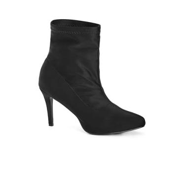 Imagem de City Chic Botas femininas de meia - Noah, Preto, 13 Wide