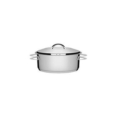 Imagem de Caçarola Tramontina Solar Rasa em Aço Inox Fundo Triplo com Tampa e Alças 20 cm 2,9 L