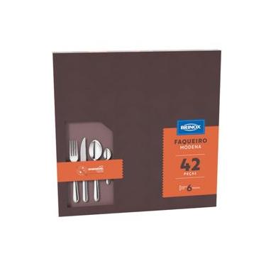 Imagem de Faqueiro Brinox Módena 42 Peças Aço Inoxidável Inox