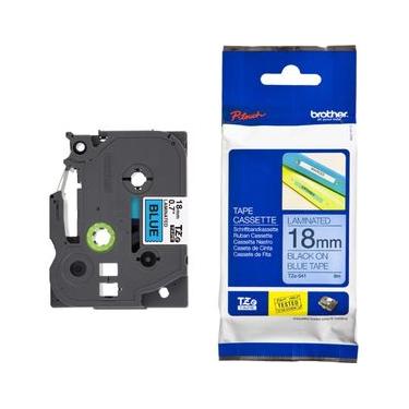 Imagem de Fita Brother TZE-541 18mm Preto/Azul