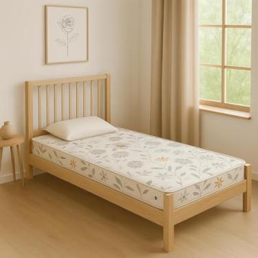 Imagem de Colchão Solteiro Espuma Firme Dupla Face 188x88x12cm Confortável e Resistente