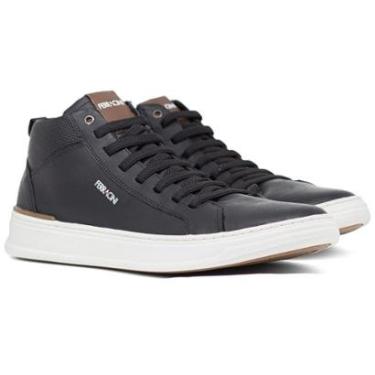 Imagem de Tênis Masculino Ferracini 24h Gold Couro Confortável Cano Médio Cadarço 2073 Cor:;Tamanho:44-Masculino