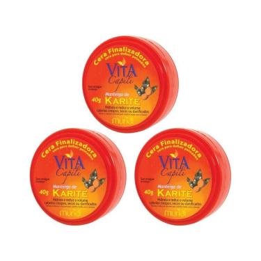 Imagem de Cera Finalizadora Capilar Muriel 40G Karite - Kit Com 3Un