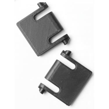 Imagem de 2 peças de substituição de pé de perna inclinada compatíveis com o conjunto de pés de montagem de teclado mecânico Corsair K66 K68 K55