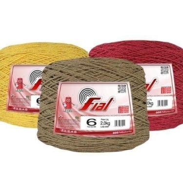 Imagem de Barbante Fial nº6 2 kg, 12 Amarelo Gema