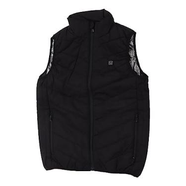 Imagem de Jaqueta de Aquecimento Elétrico, Colete Aquecido por 3 Segundos 3 Engrenagens USB Poliéster para Caminhadas (GG)