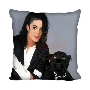 Imagem de Capas De Almofada Personalizadas Michael Jackson Super Star Com Zíper 