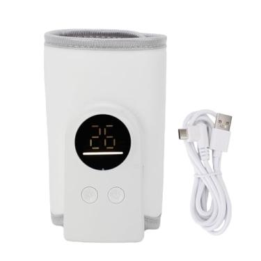 Imagem de ZJchao Aquecedor de Mamadeiras para Leite Materno, Portátil Alimentado por USB, Temperatura Constante Ajustável, 18 W, Aquecimento Rápido, Design Universal para Viagens, Adequado para (Estilo1)