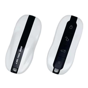 Imagem de Capa protetora para chave de carro compatível com Xiaomi Su7 Max 2024, capa protetora de controle remoto, acessórios de substituição de carro(Pearl white)