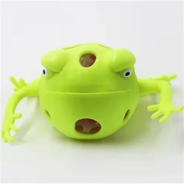 Imagem de Brinquedo Anti Stresse de Apertar Alívio Pressão Squishy Bolas Em Formato Sapo ou Aranha (COR ALEATÓRIA)
