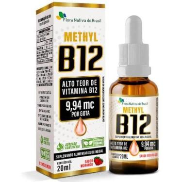 Imagem de Vitamina B12 Sublingual Metilcobalamina 9,94 Mcg Fnb 20ml - Morango-Unissex