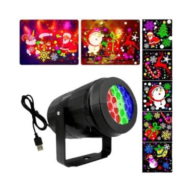 Imagem de Projetor De Luz Laser De Natal Floco De Neve À Prova d'Água Luzes De P