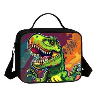 Imagem de Lancheira Termica Escolar Infantil Tema Dinossauro Dino Rex - Use Thuc