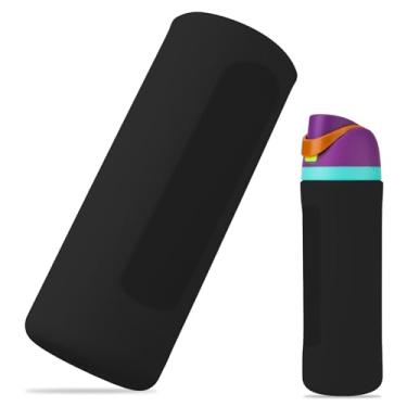 Imagem de Bota de silicone para garrafa de água Owala FreeSip 680 g, capa protetora inferior antiderrapante com proteção total compatível com garrafa de água presente para acessório de capa protetora Owala