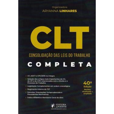 Imagem de CLT - Consolidação das Leis do Trabalho - 45º Exame de Ordem - Preto e