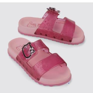 Imagem de Sandália Slide Hello Kitty Summer Grendene Infantil Menina Papete Conf