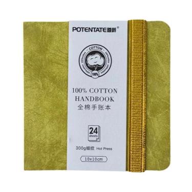 Imagem de Bloco De Papel Para Aquarela 100% Algodão, 24 Folhas, 10x10cm, 9x14cm,