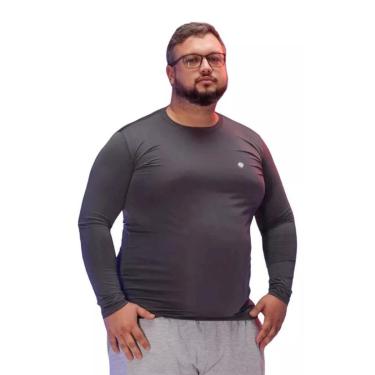 Imagem de Blusa Térmica Masculina Plus Size Uv50+ Segunda Pele Proteção Solar-Masculino