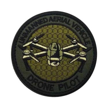 Imagem de Emblema Bordado De Piloto De Drone Tático, Aplique De Tecido, Distinti