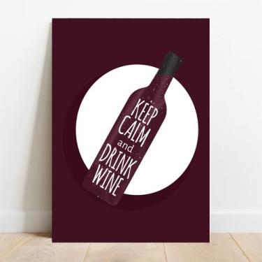 Imagem de Placa Decorativa Wine - TaColado, 30x40cm