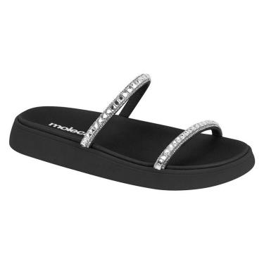 Imagem de Chinelo Feminino Papete Moleca Tiras Cristal Casual 5469.118-Feminino
