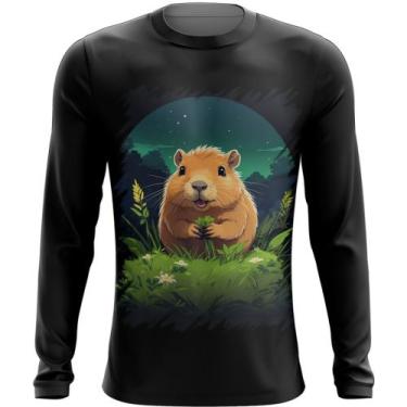 Imagem de Camiseta Manga Longa Capivara do Bem Animalzinho 2 - Kasubeck Store®, 