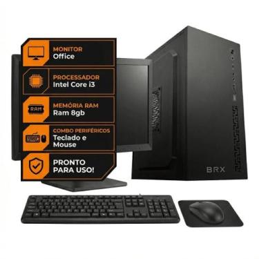 Imagem de Computador PC OFFICE SMART Intel Core I3 8gb De Ram Ssd 120gb Monitor 