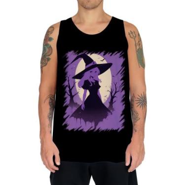 Imagem de Camiseta Regata Bruxa Halloween Púrpura Festa 5 - Kasubeck Store®, Bab