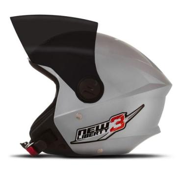 Imagem de Capacete New Liberty 3 Three Viseira Fumê Moto Aberto Pro Tork Seguran