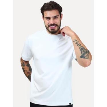 Imagem de Camiseta Dixen Over Recorte Estruturado na Manga Branca 505110001.52-Masculino